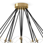 Cloud Black Cord Burnished Brass Chandelier | ready to ship!
