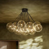 Cloud Black Cord Black Gunmetal Chandelier | ready to ship!