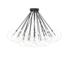 Cloud Black Cord Black Gunmetal Chandelier | ready to ship!