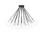 Cloud Black Cord Black Gunmetal Chandelier | ready to ship!