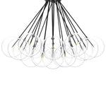 Cloud Black Cord Black Gunmetal Chandelier | ready to ship!