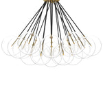 Cloud Black Cord Burnished Brass Chandelier | ready to ship!