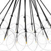Cloud Black Cord Black Gunmetal Chandelier | ready to ship!