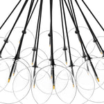 Cloud Black Cord Black Gunmetal Chandelier | ready to ship!