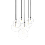 Cluster Black Cord 7 MIX Black Gunmetal Chandelier | ready to ship!
