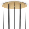 Cluster Black Cord 7 MIX Burnished Brass Chandelier | ready to ship!