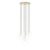 Cluster Black Cord 7 MIX Burnished Brass Chandelier | ready to ship!