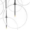 Cluster Black Cord 7 MIX Black Gunmetal Chandelier | ready to ship!