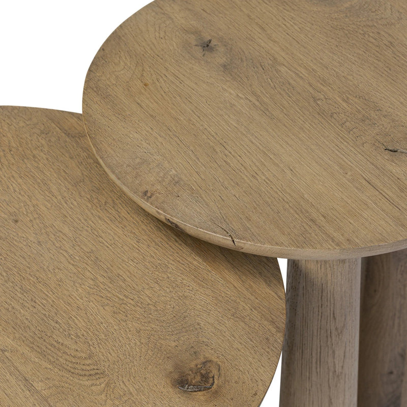 Cooper Drifted Oak Nesting End Tables | shipping 8/8/2025