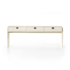 Cressida Ivory Painted Linen Console Table | ready to ship!