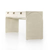 Cressida Ivory Painted Linen Console Table | ready to ship!