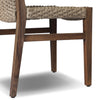 Cromwell Dark Textured Woven Outdoor Dining Chair | shipping 8/25/2025