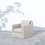 Dade Outdoor Swivel Chair - Stone Grey | shipping 5/27/2025