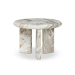 Dakota Creamy Taupe Marble Solid Nesting Coffee Table
