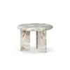 Dakota Creamy Taupe Marble Solid Nesting Coffee Table