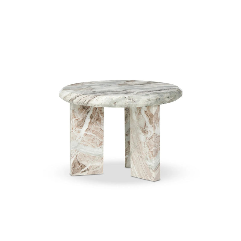 Dakota Creamy Taupe Marble Solid Nesting Coffee Table