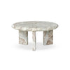 Dakota Creamy Taupe Marble Solid Nesting Coffee Table