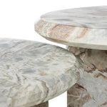 Dakota Creamy Taupe Marble Solid Nesting Coffee Table