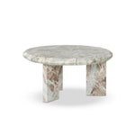 Dakota Creamy Taupe Marble Solid Nesting Coffee Table
