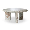 Dakota Creamy Taupe Marble Solid Nesting Coffee Table