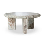 Dakota Creamy Taupe Marble Solid Nesting Coffee Table