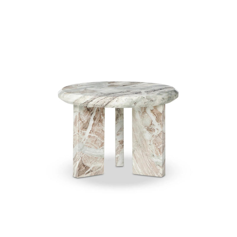 Dakota Creamy Taupe Marble Solid Nesting Coffee Table