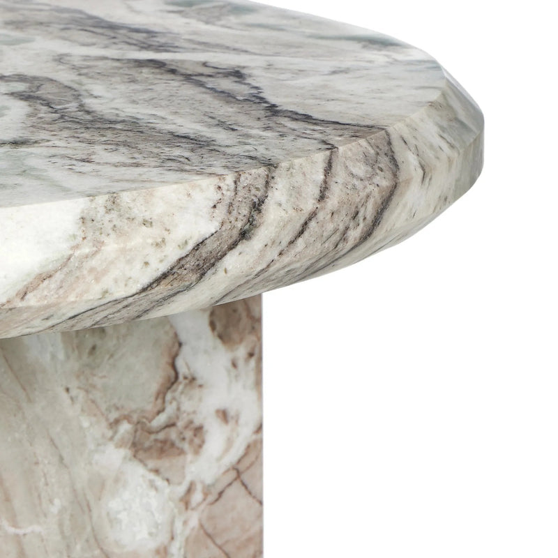 Dakota Creamy Taupe Marble Solid Nesting Coffee Table