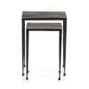 Dalston Antique Nickel Nesting End Table | ready to ship!