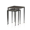 Dalston Antique Nickel Nesting End Table | ready to ship!