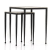 Dalston Antique Nickel Nesting End Table | ready to ship!