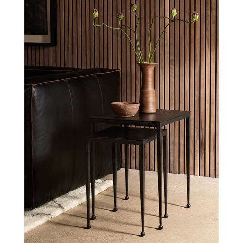 Dalston Antique Rust Nesting End Tables | shipping 7/10/2025