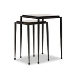 Dexter Smoked Black Cast Glass Nesting Tables | ready to ship!