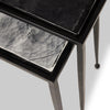 Dexter Smoked Black Cast Glass Nesting Tables | ready to ship!