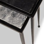 Dexter Smoked Black Cast Glass Nesting Tables | ready to ship!