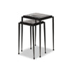 Dexter Smoked Black Cast Glass Nesting Tables | ready to ship!