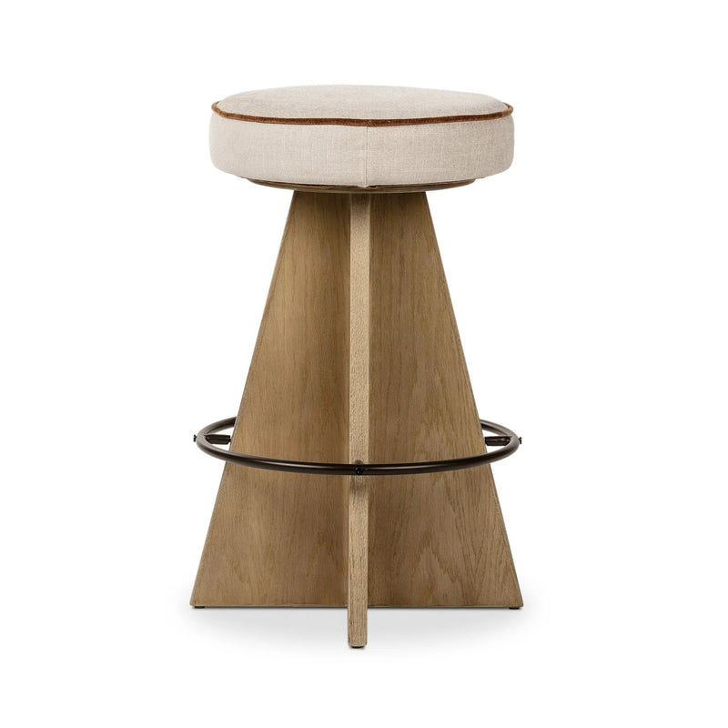 Damon Harbor Sand Swivel Bar + Counter Stool