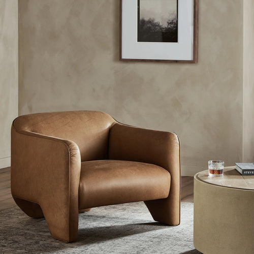 Daria Eucapel Cognac Chair | shipping 8/31/2025
