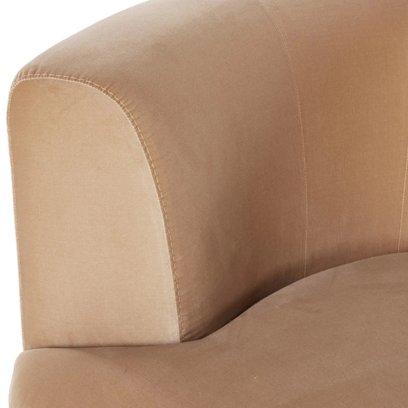 Deandra Surrey Camel Tete A Tete Chaise | shipping 07/01/2025