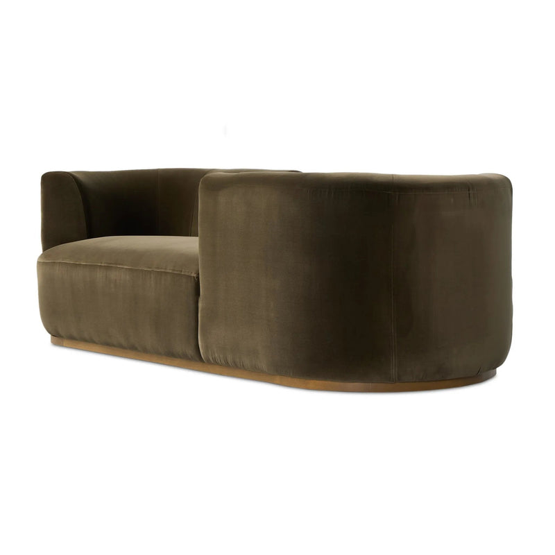 Deandra Surrey Olive Tete A Tete Chaise | ready to ship!