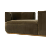 Deandra Surrey Olive Tete A Tete Chaise | ready to ship!