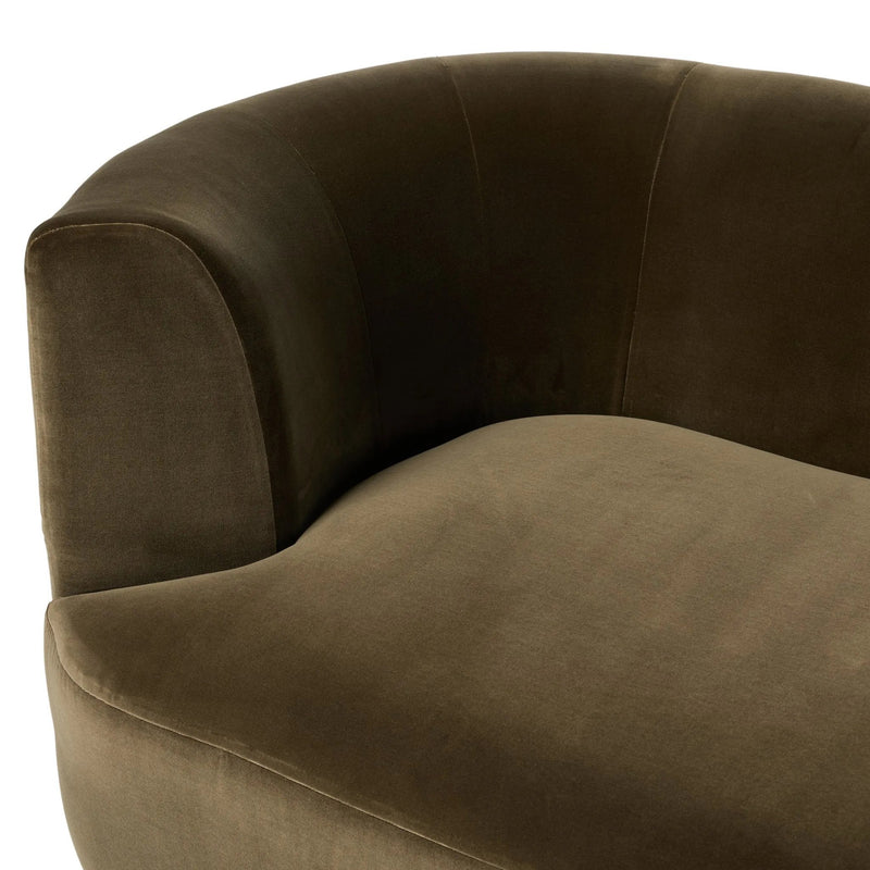 Deandra Surrey Olive Tete A Tete Chaise | ready to ship!