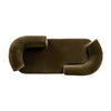 Deandra Surrey Olive Tete A Tete Chaise | ready to ship!