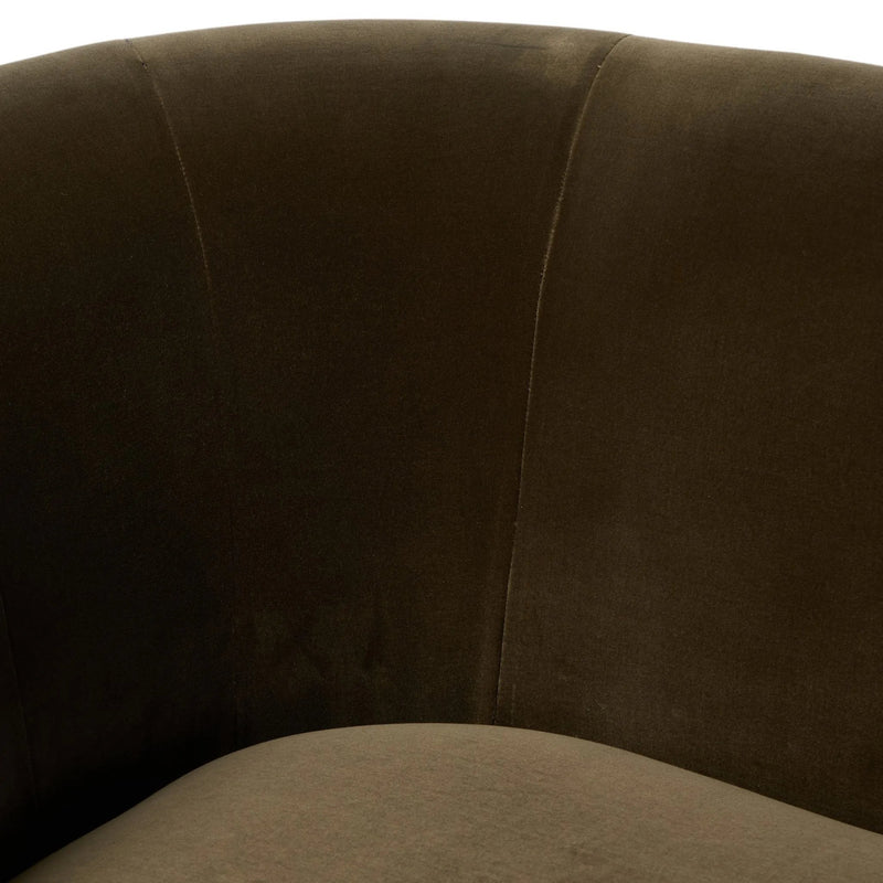 Deandra Surrey Olive Tete A Tete Chaise | ready to ship!