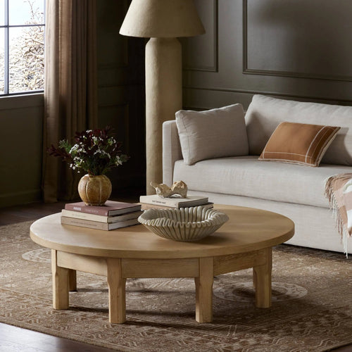 Derek Bleached Oak Veneer Coffee Table | shipping 12/25/2025