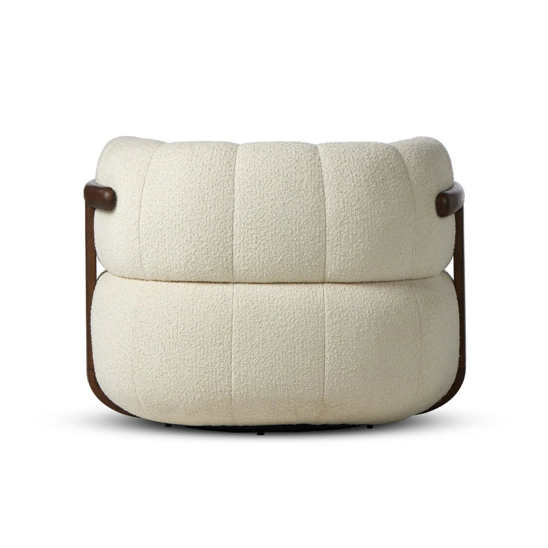 Doss Terra Brown Oak Accent Swivel Chair | shipping 6/19/2025