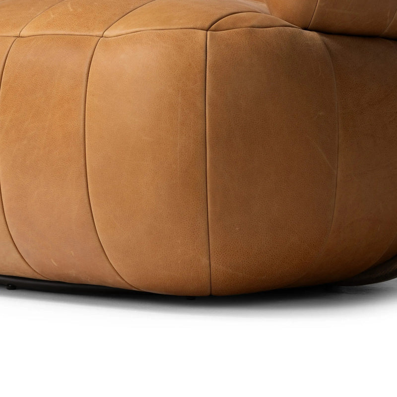 Doss Terra Brown Oak Accent Swivel Chair | shipping 6/19/2025