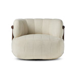 Doss Terra Brown Oak Accent Swivel Chair | shipping 6/19/2025
