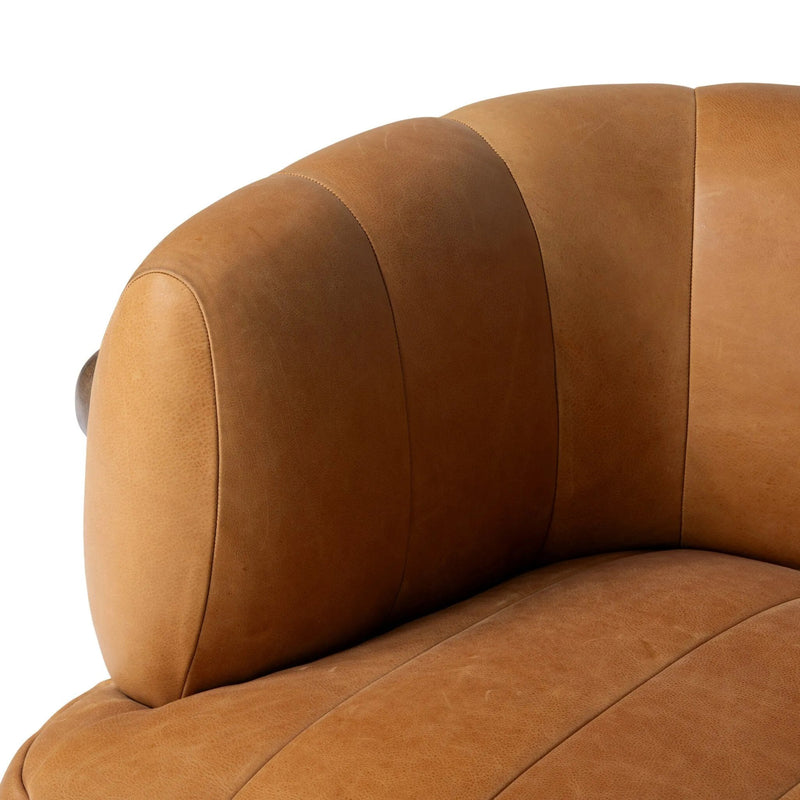 Doss Terra Brown Oak Accent Swivel Chair | shipping 6/19/2025