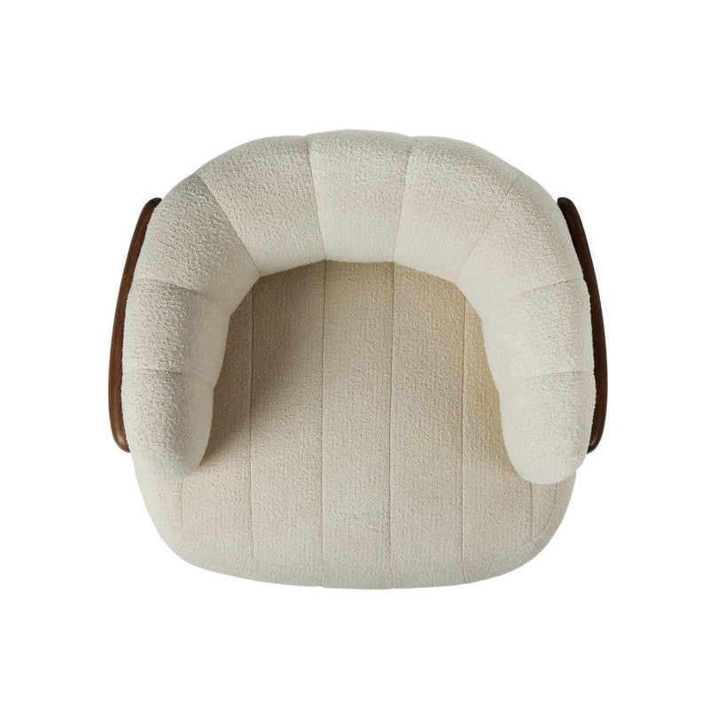 Doss Terra Brown Oak Accent Swivel Chair | shipping 6/19/2025
