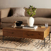 Eaton Amber Oak Resin Coffee Table | shipping 6/3/2025